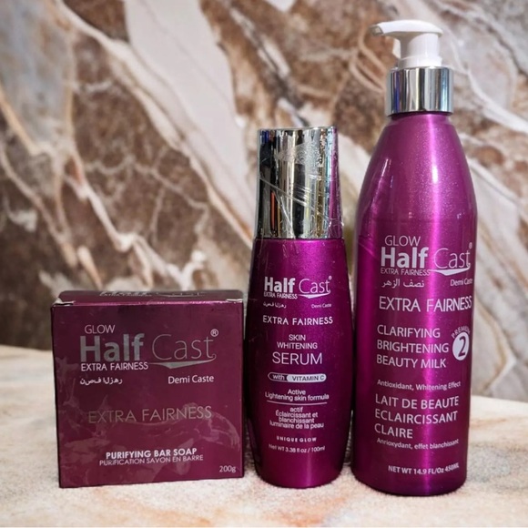 Glow Fairness Beauty Milk 450ml, Serum 100ml & Soap 200g,All Products : American Fashion Style Bags On Sale